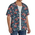 thumbnail image 4 of Xecao offers the Gnome Love USA for Men's Casual Short-sleeved Shirt, a button-up collared shirt with a pocket, perfect for beach vacations and yacht travel in the X-Large size., 4 of 7