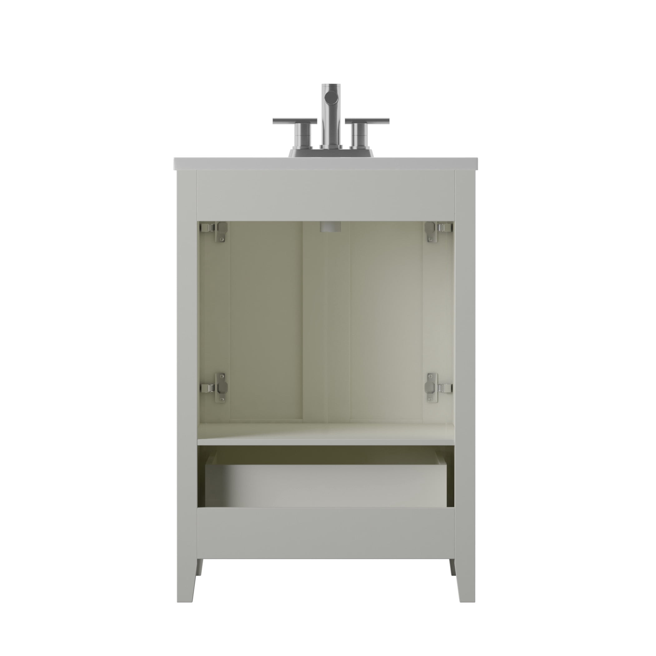 Twin Star Home 24" Single Bathroom Vanity with Lower Drawer
