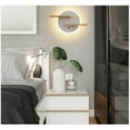 thumbnail image 4 of Con puerto USB Lámpara de pared moderna con interruptor Lámpara de lectura Lámpara de noche Iluminación Luz de noche Lámpara de pared LED para interiores 301912Cm Negro [Clase energética A], 4 of 5