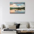 thumbnail image 2 of Cuadro Decorativo - Bote de remos junto al lago Jr  Impresión en canvas, estrechado, 2 of 2