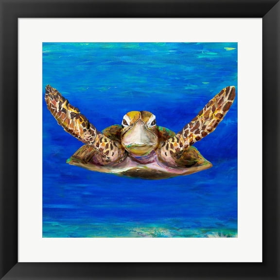 Great Art Now On The Swim by Julie DeRice, Framed Wall Art, 19.5W x 19.5H
