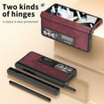 thumbnail image 2 of Dteck Case for Samsung Galaxy Z Fold 4,Shockproof Leather Hybrid PC Case Built-in Screen Protector & Hinge Protection & Camera Lens Protector Cover Kickstand with Pen Stylus,Winered, 2 of 7