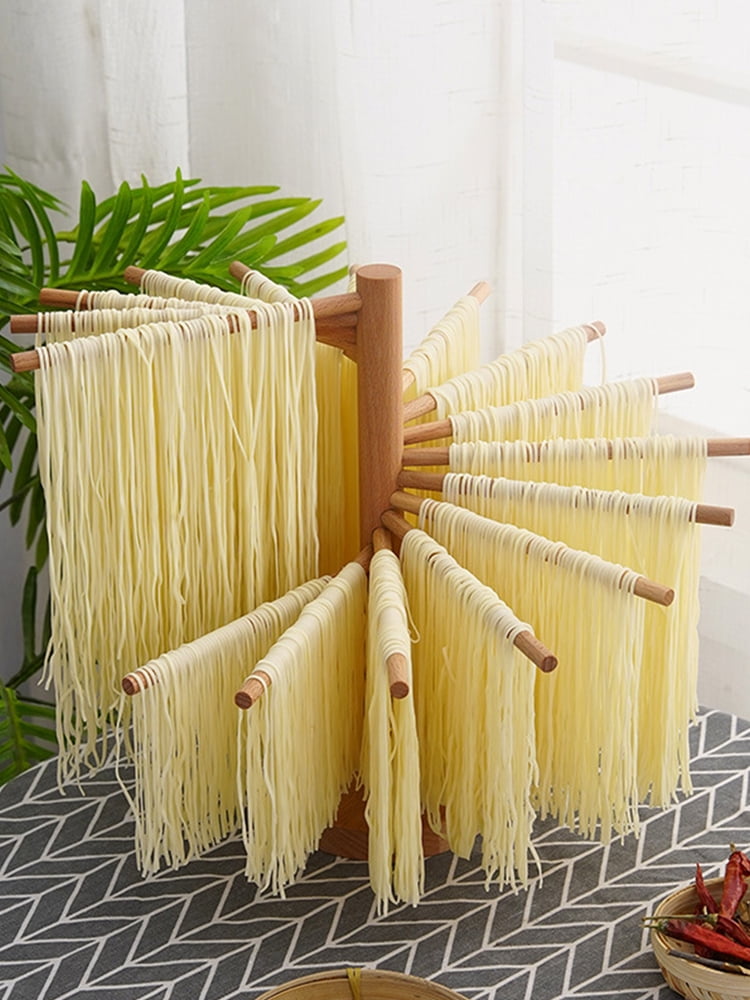 ZTOO Collapsible Pasta Drying Rack with 16 Suspension Rods Homemade