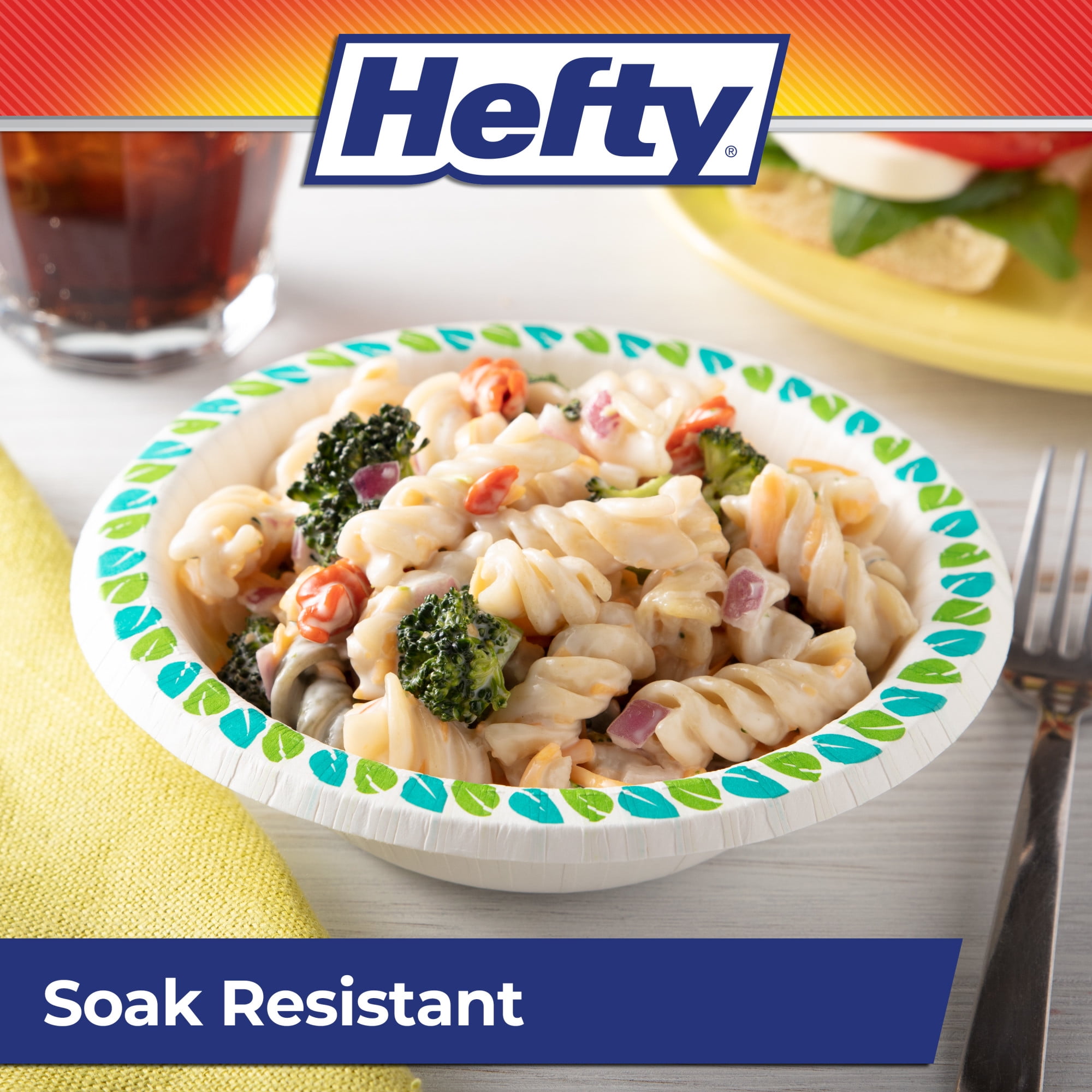 Hefty Compostable Paper Bowls, Disposable Bowls, 12 oz., 20 Count