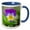 Blue/White, variant on 3drose, Wild Pansy. Germany, 11oz Magic Transforming Mug