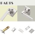 thumbnail image 4 of Decor Mo Modern Bedroom Bathroom Door Lever,Zinc Alloy Privacy Door Handle, Interior Keyless Bathroom and Bedroom Door Handle, Satin Nickel, 1 Pack, 4 of 4