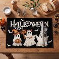 thumbnail image 3 of Sm:)e Ghost Pumpkin Halloween Placemats Set of 4, Halloween Party Kitchen Dining Indoor Outdoor Decorations, 3 of 7