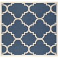 thumbnail image 1 of Safavieh Courtyard Navy Indoor Outdoor Rug - Square 6'7", 1 of 4