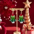 thumbnail image 3 of Michellecmm Women Christmas Earrings Dainty Star Tree Bell Dangle Earrings Holiday Jewelry for Young Ladies, 3 of 8