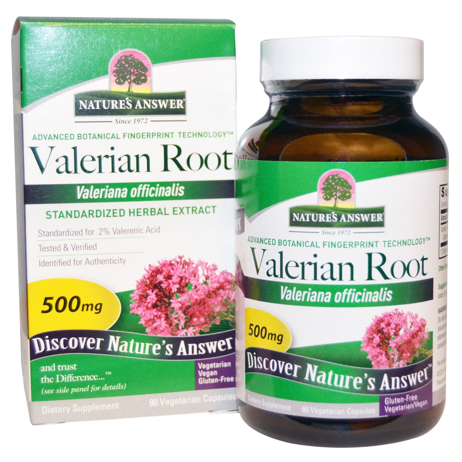 nature's answer valerian root standardized, 90count