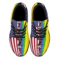 thumbnail image 2 of LGBT Pride Shoes Sneakers for Women Men Black Size 9, 2 of 7