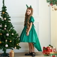 thumbnail image 5 of Ketyyh-chn99 Girls Christmas Holiday Velvet Style Dress for Fall Winter Party Christmas Dresses Green,120, 5 of 5