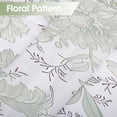 thumbnail image 6 of Bevtee Fabric Shower Curtain, Green Floral Bathroom Shower Curtains with Hooks, Machine Washable, 72" W x 72” H, 6 of 6