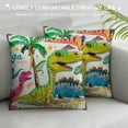 thumbnail image 3 of Pillow Cover Dinosaur Kids Boy Travel Dino Throw Pillow Case  Home Decor for Sofa Livingroom Couch Bedding Decorative Gift, 3 of 5