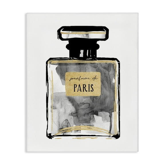 Stupell Industries Bold French Perfume Beauty & Fashion Painting Gallery Wrapped Canvas Art Print Wall Art, 16 x 20