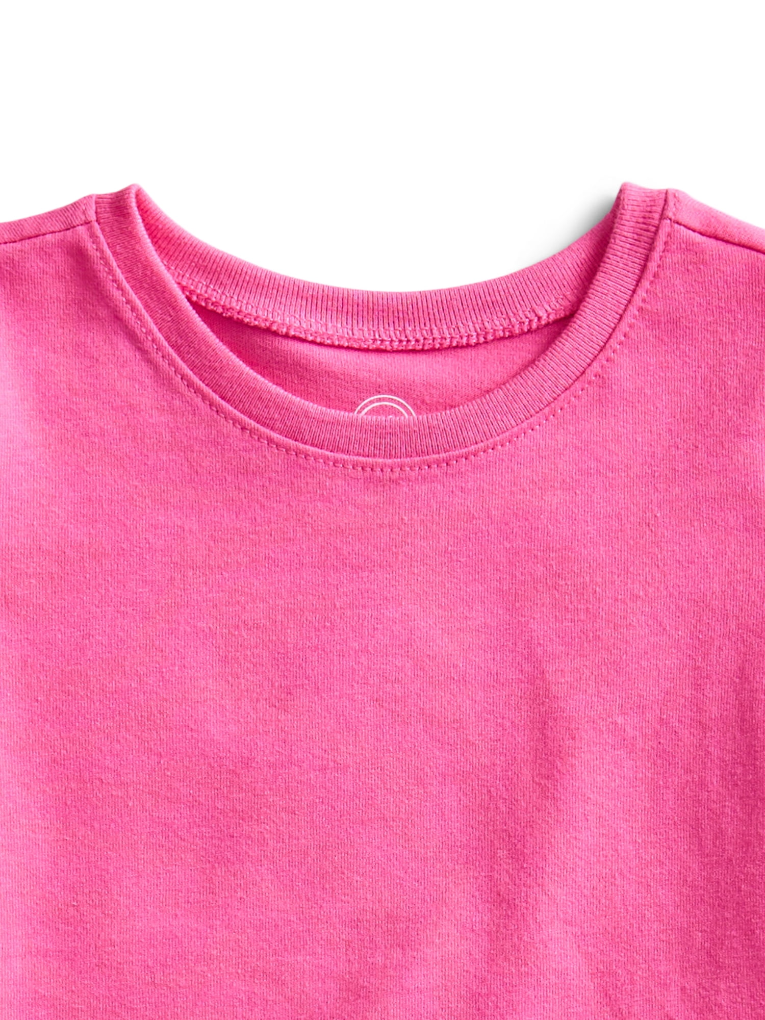 Wonder Nation Baby Girls Short Sleeve Tees, 3-Pack, Sizes 0-24 Months