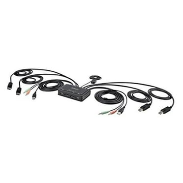 2 Port Dual Monitor KVM Switch