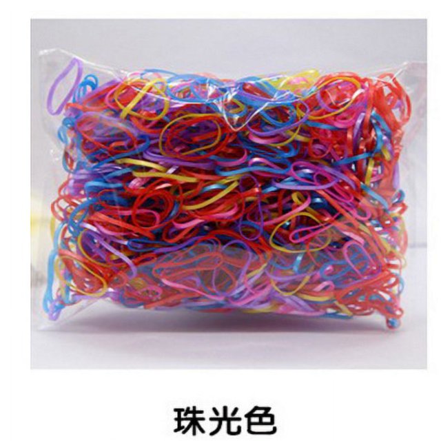 Ligas elásticas de colores desechables y pequeñas para niñas/ligas para el cabello para niños/peluche invisible/Básico