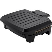 George Foreman GRES060BZ Contact Submersible? Grill, NEW Dishwasher Safe, Wash the Entire Grill, Easy-to-Clean Nonstick, Black/Bronze