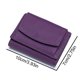 thumbnail image 5 of CHAO Carteras pequeñas para mujer, tarjetero pequeño de tres pliegues con bolsillo para monedas plegable, color morado, 5 of 5