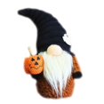 thumbnail image 5 of 5 5 Gnomo de Halloween, calabaza, bruja, escoba, elfo, muñecas enanas, adornos artesanales para fiesta en casa, decoración de escritorio, regalo para niños, 5 of 5