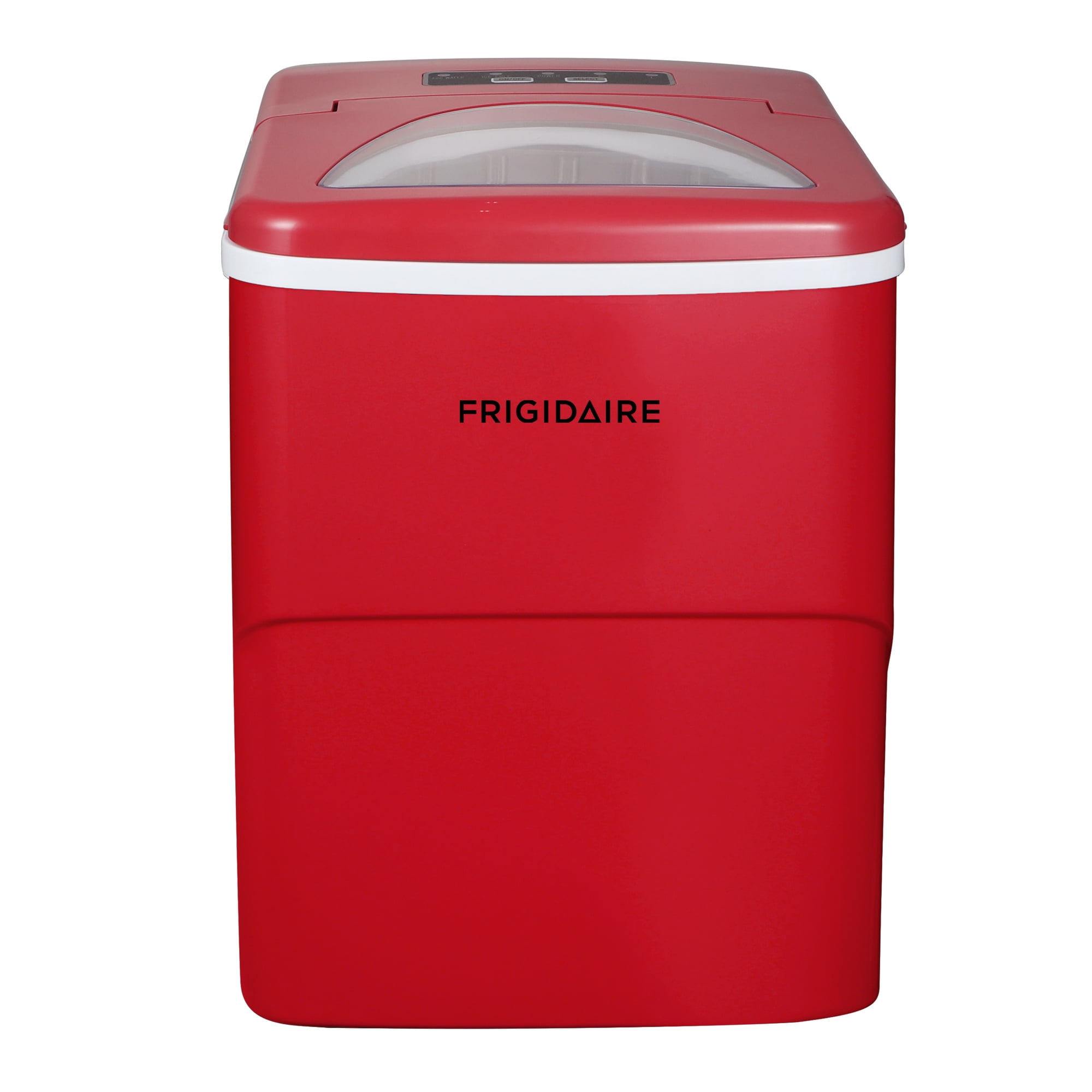 Frigidaire 26 lbs. Bullet Ice Maker, Portable Countertop Ice Machine with Digital Controls, Red