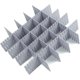 thumbnail image 1 of Separadores de cajones DIY, organizador de almacenamiento de cajones ajustable, rejilla de plástico para oficina, cocina, hogar, 8 Uds. (gris) ER, 1 of 5