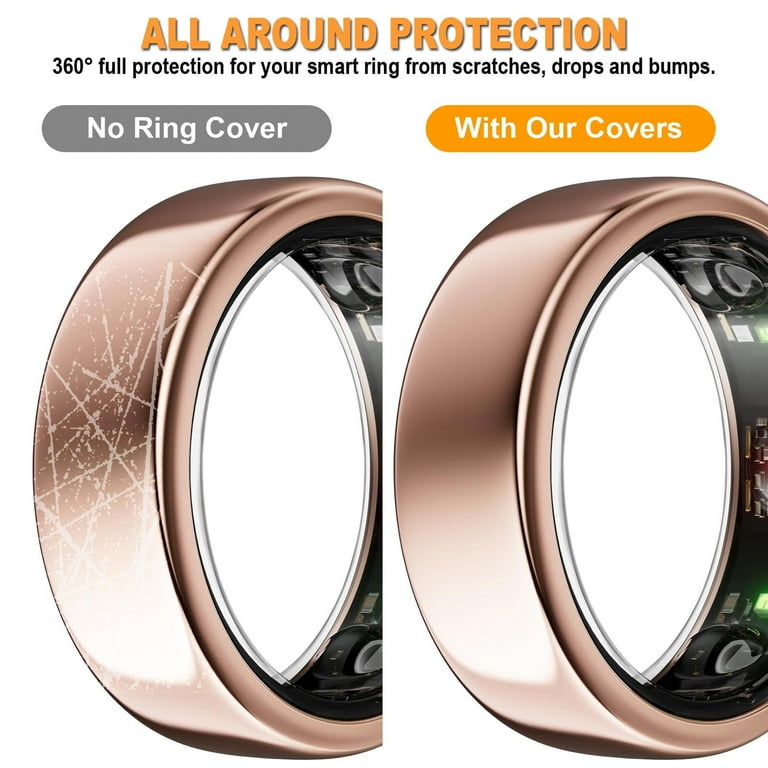 WILLED 6 Pack Ring Cover Compatible with Oura Ring Protector Soft Silicone Case for Oura Ring Gen 3 Working Out