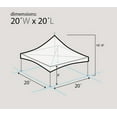 thumbnail image 3 of TentandTable High Peak Frame Outdoor Canopy Tent, Beige, 20 ft x 40 ft, 3 of 6