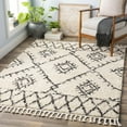 thumbnail image 3 of Mark&Day Area Rugs, 2x3 Lille Global Shag Beige Area Rug, White Beige Carpet for Living Room, Bedroom or Kitchen (2' x 2'11"), 3 of 8