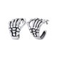 thumbnail image 1 of Brazalete calavera mano oreja Silvora para hombres y mujeres plata de ley no-Piercing ajustable, 1 of 8