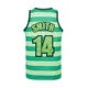thumbnail image 5 of Camisetas de baloncesto Camiseta FRESH PRINCE 14 SMITH Alta calidad Costura Bordado Ropa deportiva al aire libre Película Hip Hop 2024 Verde Blanco, 5 of 5