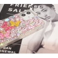 thumbnail image 4 of Luxury Bling Diamond Rhinestone Gemstone 3D Butterfly and Rose Flower Gemstone Soft TPU Back Cover Case for Women Girls with iPhone 12 /iPhone12 Pro 6.1", 4 of 10