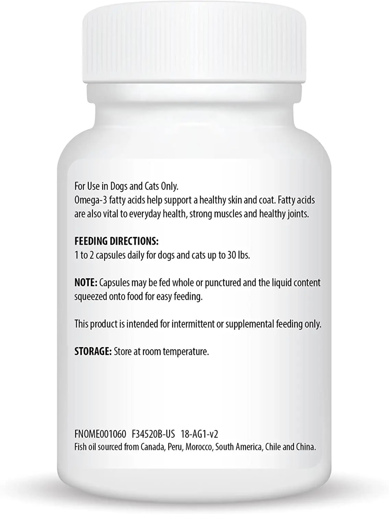 Derma-3 Softgels for Small Breed Dogs  Cats 60 Caps Support Healthy Skin  Coat