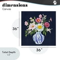 thumbnail image 3 of Spring Chinoiserie Vase Canvas Wall Art, design by Yen, 3 of 8