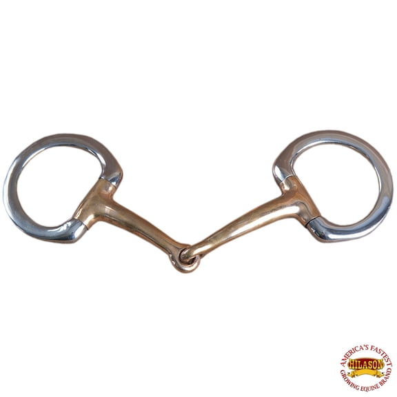 5" Hilason Western Stainless Steel Egg Bit Copper Mouthpiece Horse
