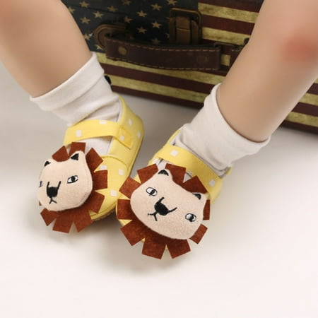 

Wesracia Baby Shoes Toddler Kids Baby Boys Girls Cartoon 3D Rubber Non-Slip First Walking Shoes