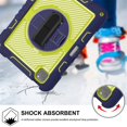 thumbnail image 3 of Shockproof Case for iPad Pro 11 2025 / 2024,Anti drop silicone+PC Layer Protective Splicing Case 360 ° Rotating Handle Stand With Shoulder Strap,Yellow, 3 of 8