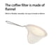 thumbnail image 5 of Bewildely Filtro de franela de café de mano colador de tela con mango de acero inoxidable gotero Flexible portátil cocina de coche Juegos de servir café y té 1 PC, 5 of 6