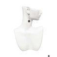 thumbnail image 2 of Silvertone Physical Therapist Caduceus Seal - PT Crystal Madison Leverback Earrings, 2 of 2