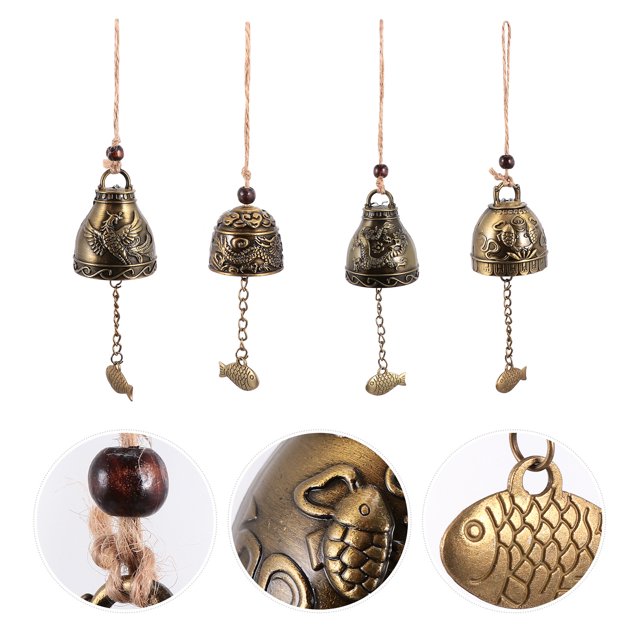 BESTYASH 4Ud Campanas De Metálicas Para Colgar Decorativas En Estilos