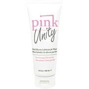 Angle View: Pink Unity Hybrid Silicone Based Lubricant - 3.3 Oz Tube
