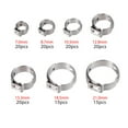thumbnail image 6 of Clamp Hose Clip Stainless Steel Gear Clamps Air Tube Worm Fixing Duct Metal Crimp Ducting, 6 of 8