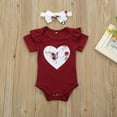 thumbnail image 4 of Fesfesfes Baby Bodysuit Girls Infant Onesies Set Floral Romper Jumpsuit Bowknot Shorts Outfits, 4 of 9