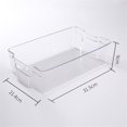 thumbnail image 1 of Clear Pantry Organizer Bins Household Plastic Food Storage Basket Box for Kitchen Countertops Cabinets Refrigerator Freezer, 1 of 3