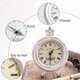 thumbnail image 4 of Vintage Table Clock Wood Small White Desk Clock Silent No Ticking Battery Operated Rustic Farmhouse Decor Retro Clock, 4 of 5