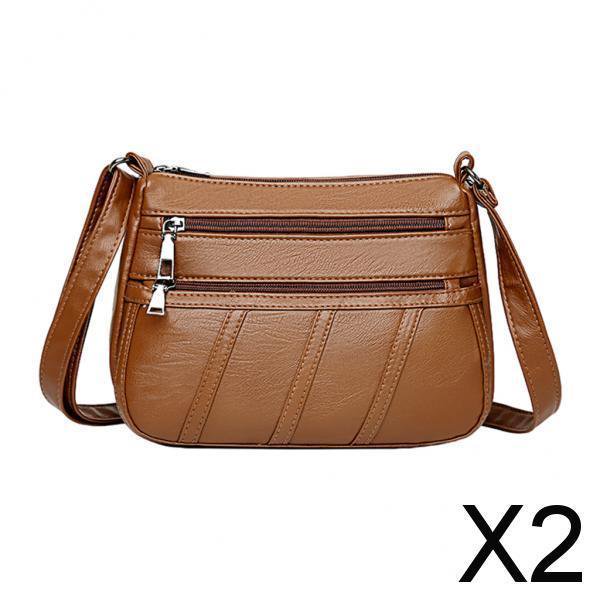 Bolsos tipo bandolera,Bolso bandolera para mujer,estilo cartera,color negro y marrón,Bolsos de mano y carteras de piel sintética suave,Bolso bandolera con múltiples bolsillos para