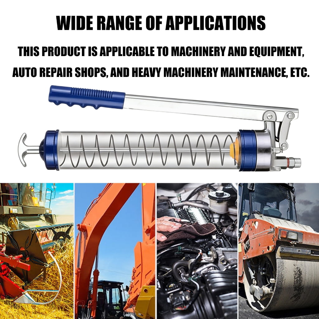High Pressure Manual Grease Injector With Clear Tube For Construction Equipment