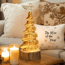 Tower Glass Christmas Tree-Christmas Tree Light Decorations, Colorful Tabletop Holiday Decoration, Colorful Tree For Indoor Holiday Decor, Christmas Eve Night Decor