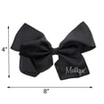 thumbnail image 4 of Motique Accessories 8 inch Grosgrain Hair Bow for Women and Girls (Black), 4 of 4
